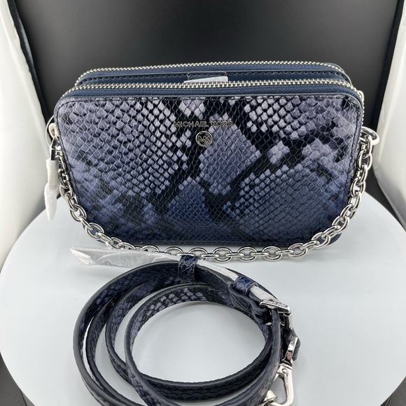 Michael Michael Kors Jet Set Charm, small double zip, leather xtra body. NWT - Picture 3 of 14